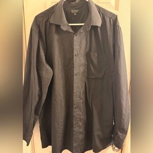 Milani Black Designer Label men’s dress shirt neck 17 1/2 shirt size 36/37